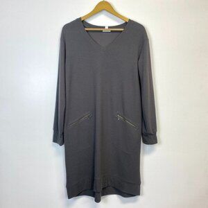 J. Jill Gray Waffle Knit Dress